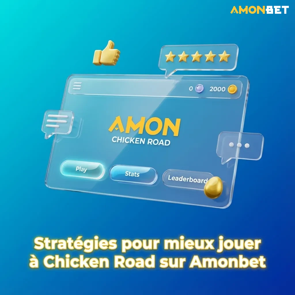Infographie en français expliquant des stratégies de mise prudentes pour mieux jouer au jeu Chicken Road sur Amonbet