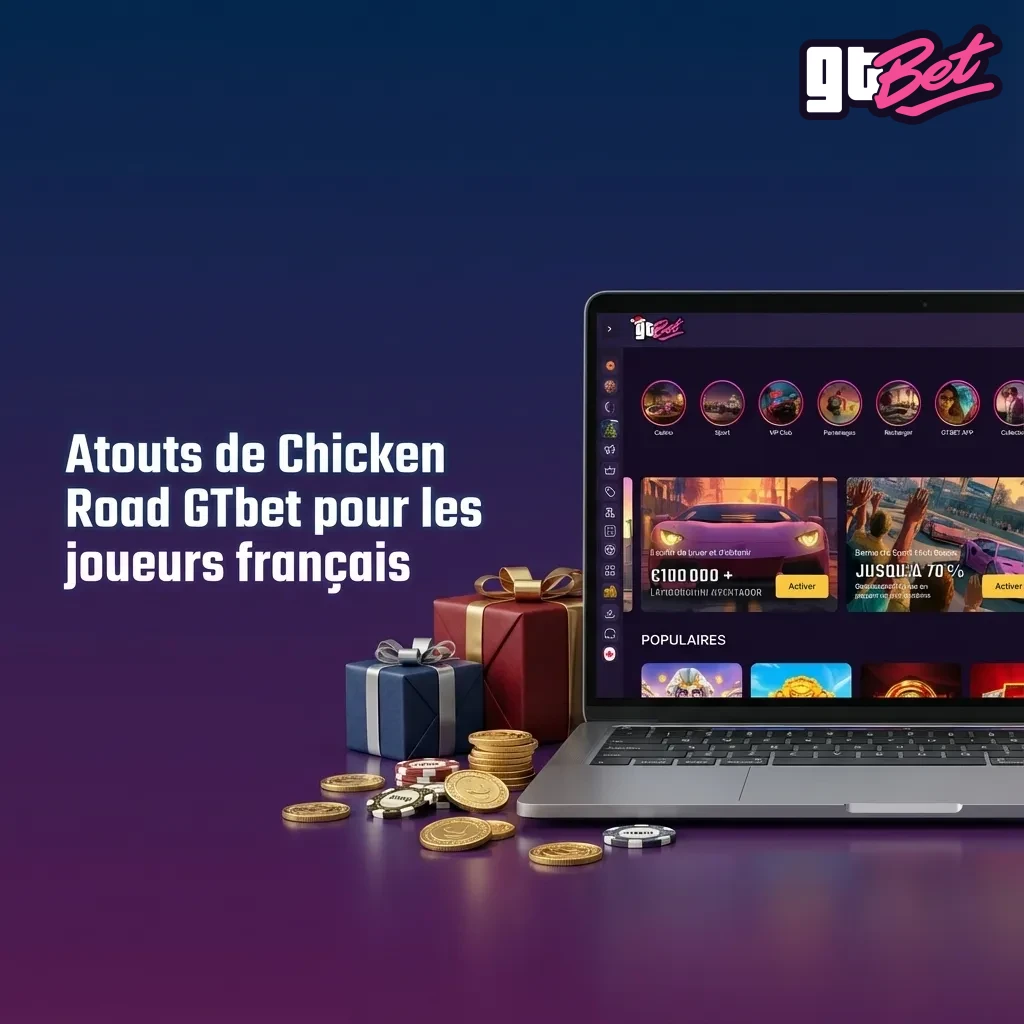 Capture d’écran Chicken Road GTbet en français avec interface mobile, stats en direct, options auto et chat de support