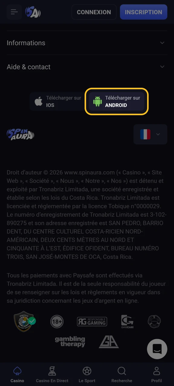 Téléchargez le fichier APK pour jouer à Chicken Road sur un appareil Android.