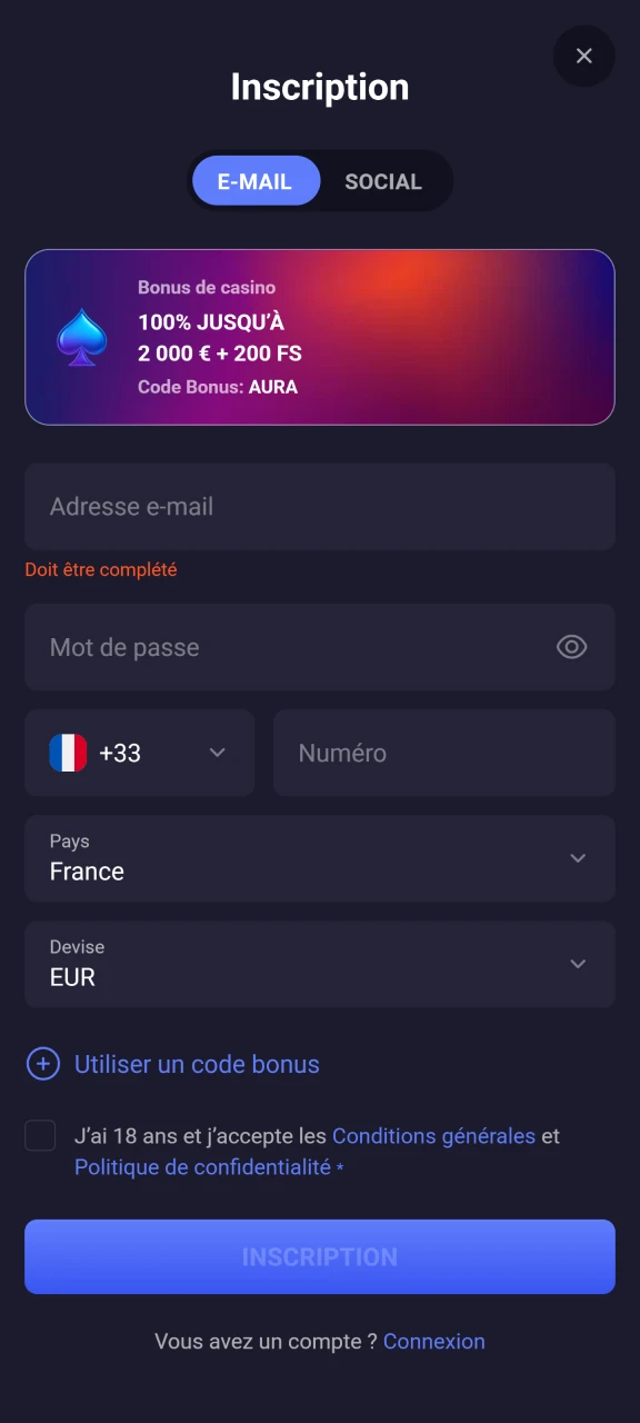 Inscrivez-vous sur le site web du casino avant de jouer à Chicken Road.